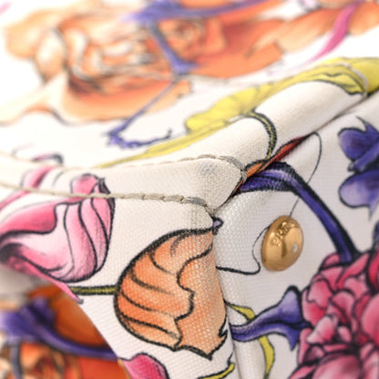 Prada Canvas Canapa Stampata Floral Tote 9 of 21