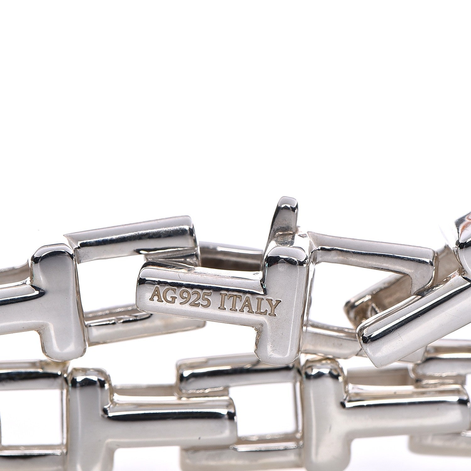 Tiffany Sterling Silver T Chain Bracelet 4 of 6