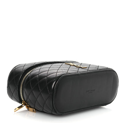 Saint Laurent Lambskin Quilted Mini Gaby Vanity Case Black 4 of 10