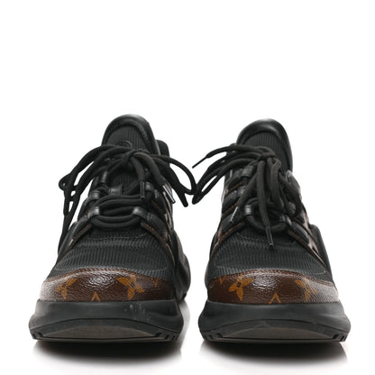 Louis Vuitton Calfskin Patent Monogram LV Archlight Sneakers 38 Black 2 of 7