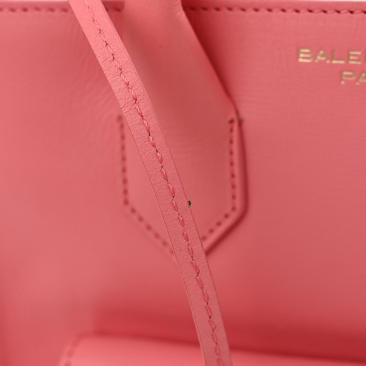 Balenciaga Calfskin Padlock Mini All Afternoon Tote Rose Fluo 13 of 14