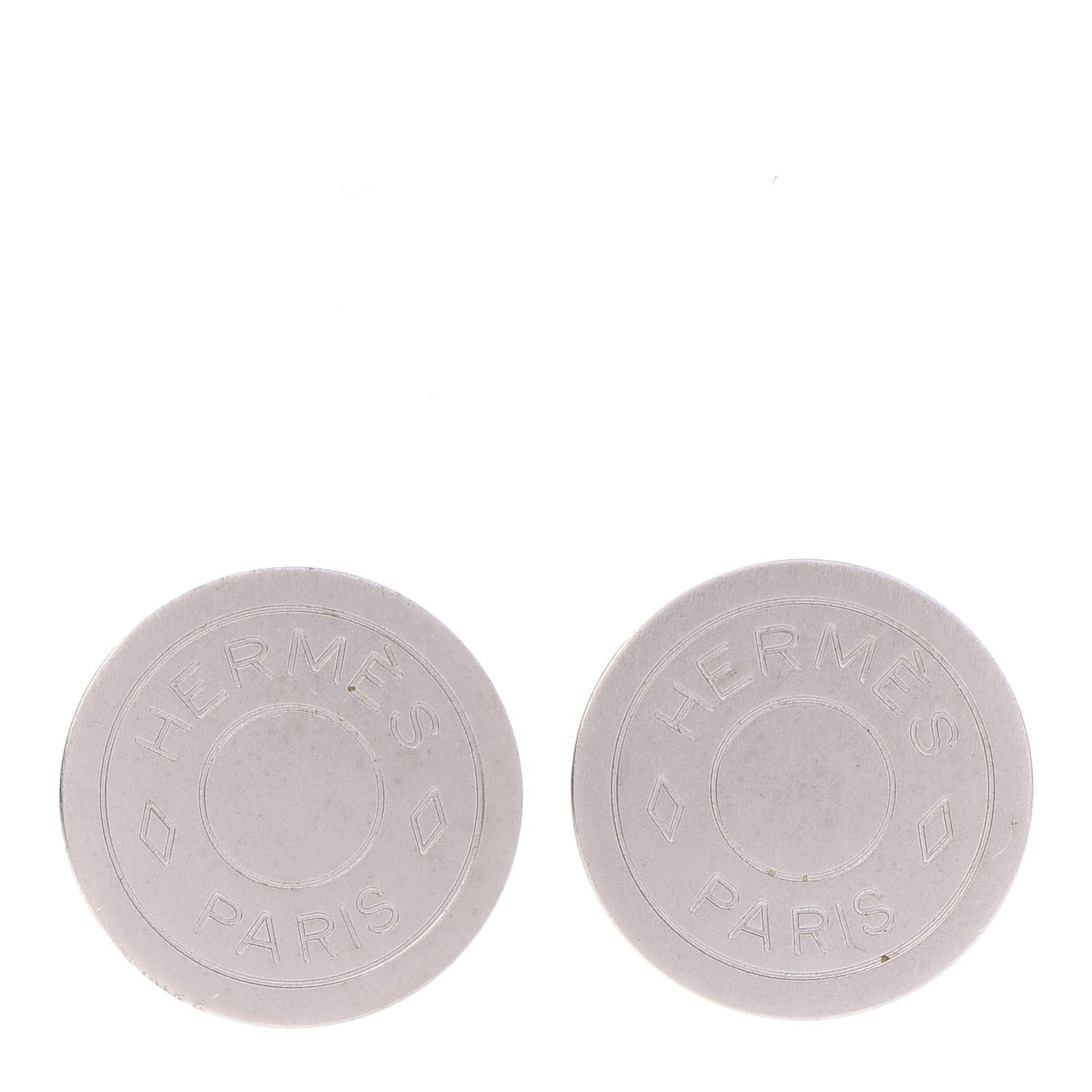 Palladium Clou De Selle Clip On Earrings
