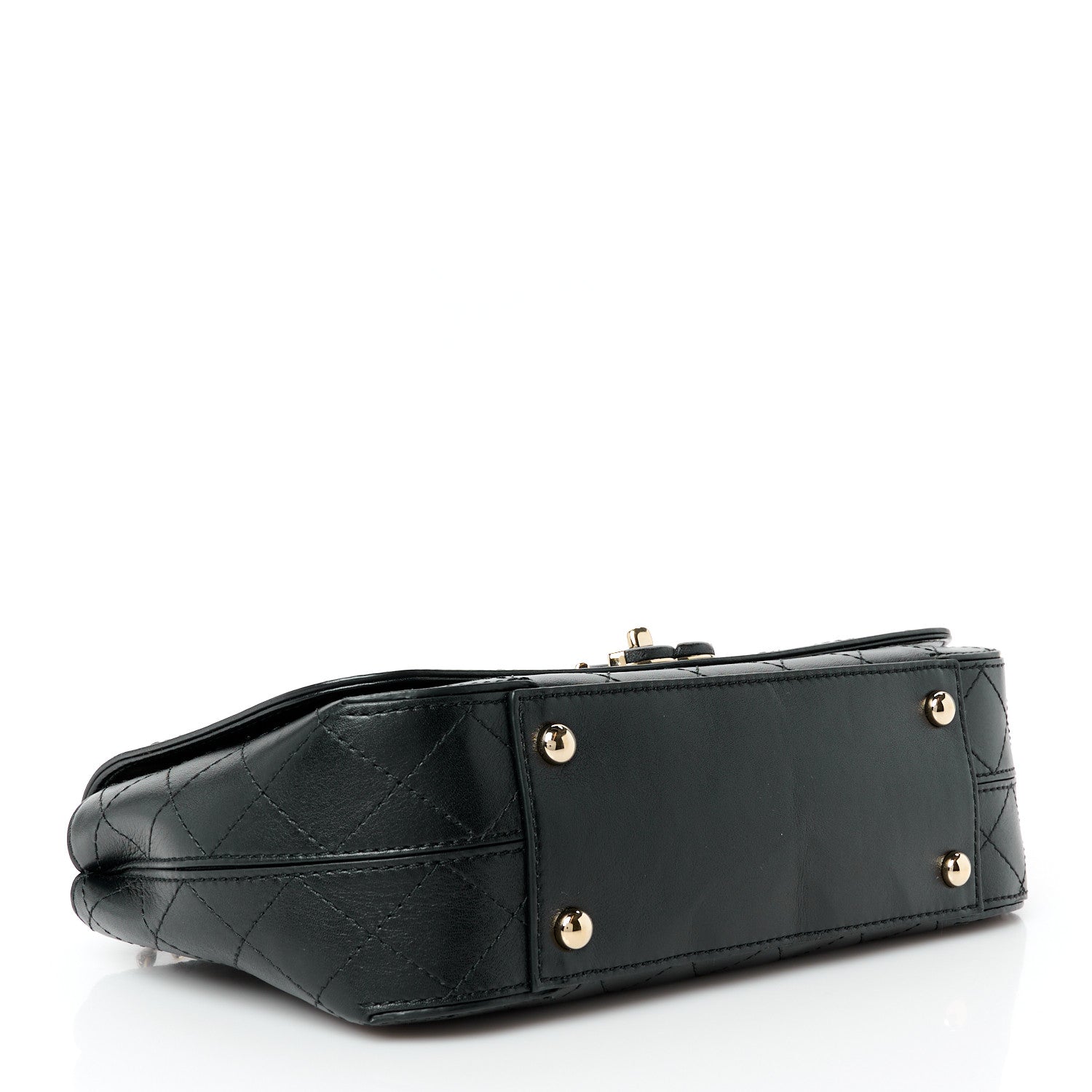 Chanel Calfskin Stitched CC Case Flap Bag Black 4 of 11