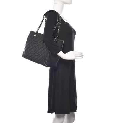 Chanel Caviar Quilted Grand Shopping Tote GST Black 2 of 10