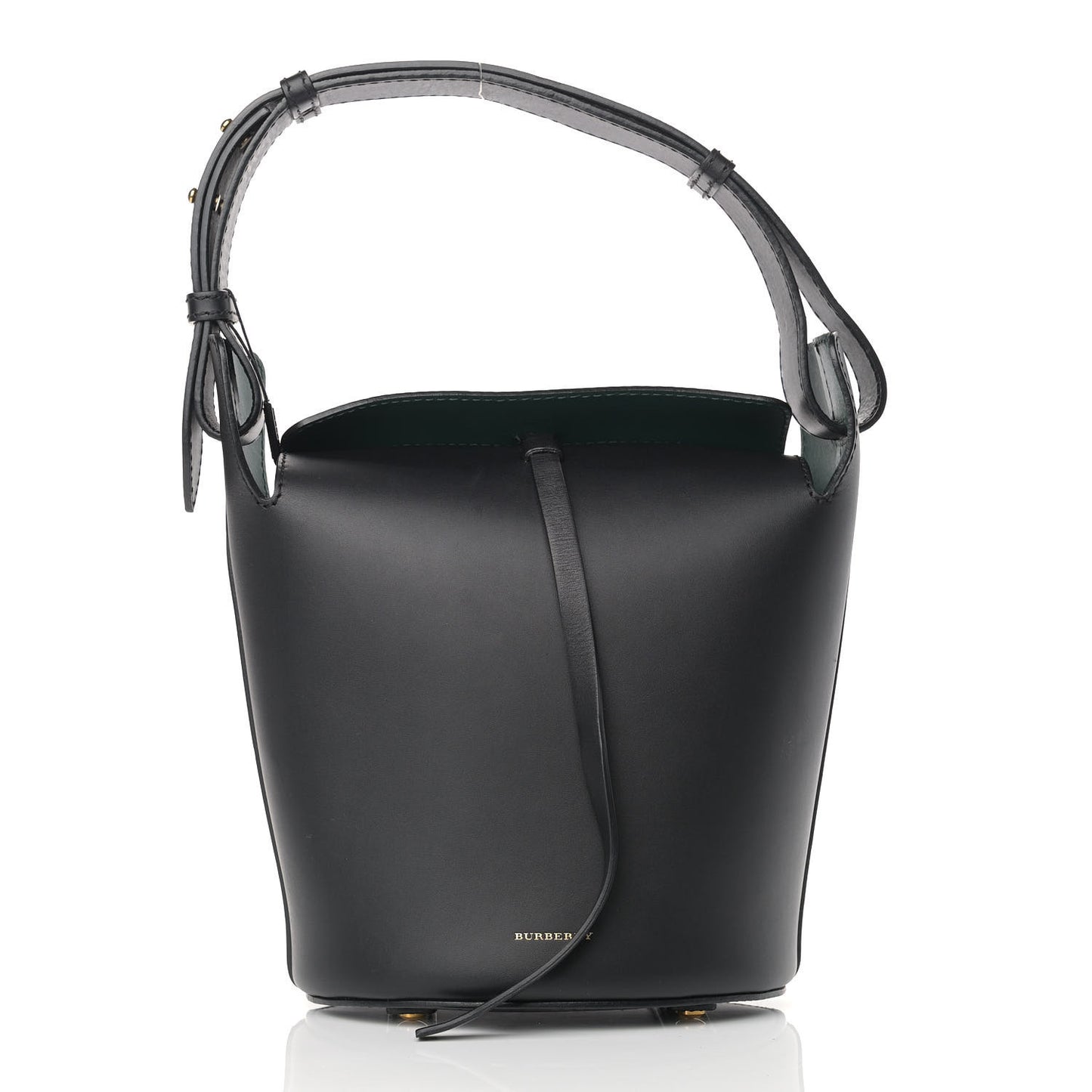 Supple Calfskin Small Bucket Black
