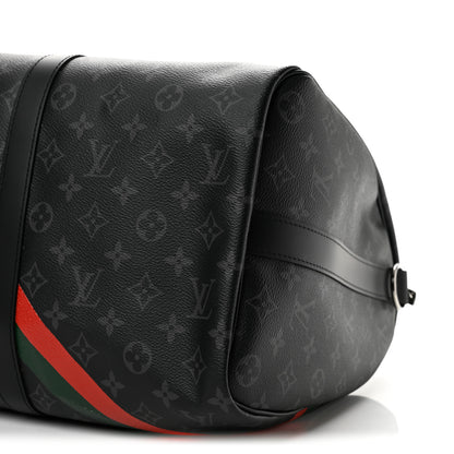Louis Vuitton Monogram Eclipse Keepall Bandouliere 45 8 of 9