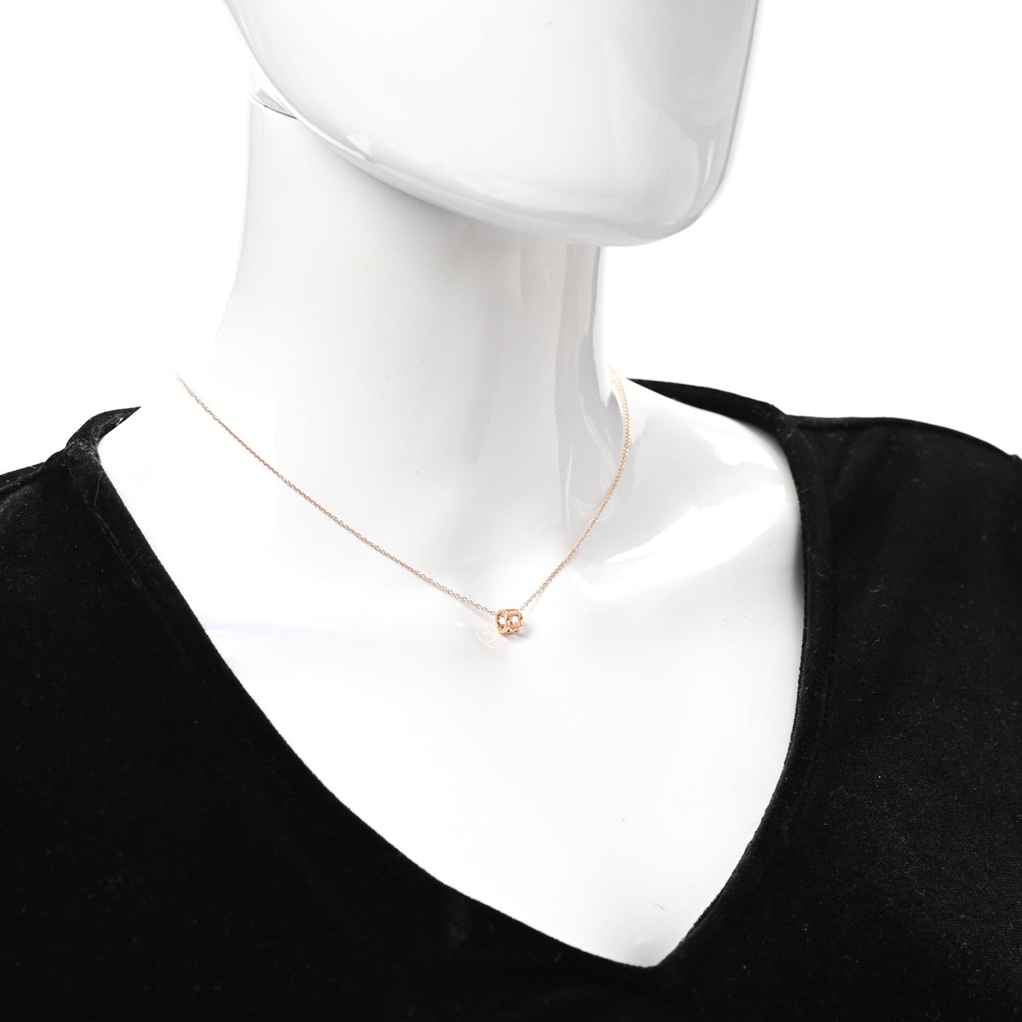 18K Rose Gold Atlas Open Pendant Necklace