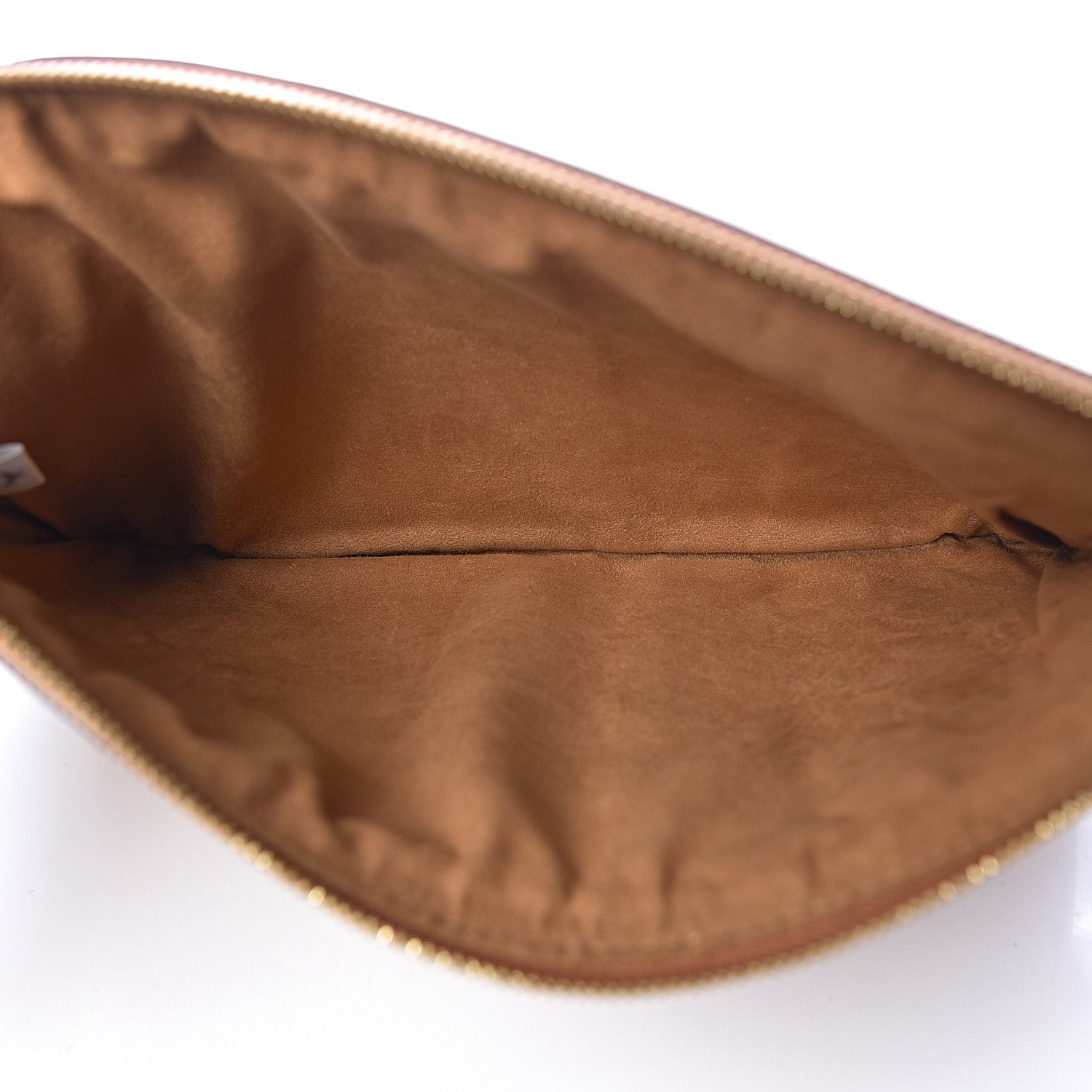 MCM Visetos Liz Shopper Tote Pouch Cognac 5 of 10