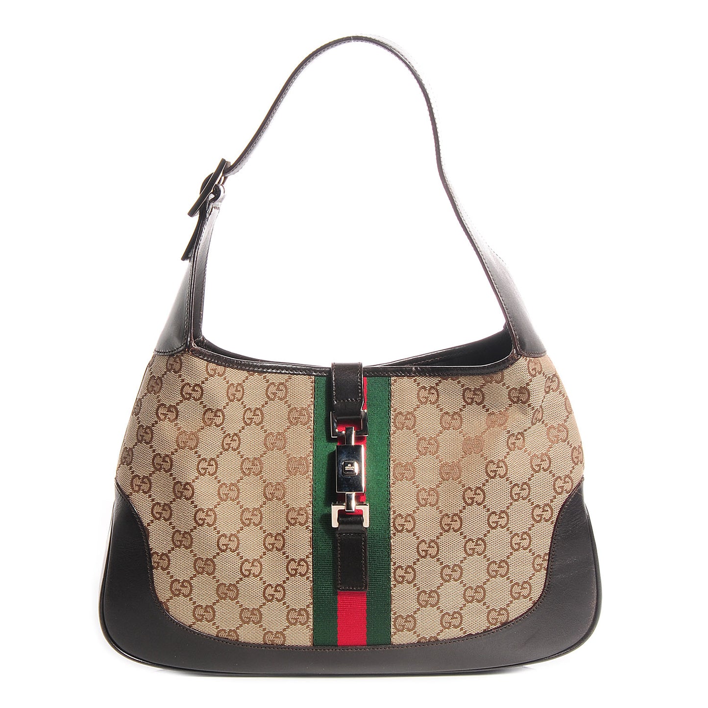 Monogram Web Jackie O Hobo Dark Brown