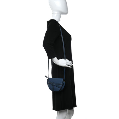 Loewe Grained Calfskin Mini Gate Crossbody Bag Steel Blue 2 of 8