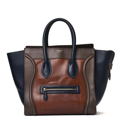 Celine Satin Calfskin Mini Tri-Color Luggage Camel 1 of 4