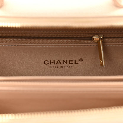 Chanel Caviar Quilted Medium CC Filigree Vanity Case Beige 6 of 13