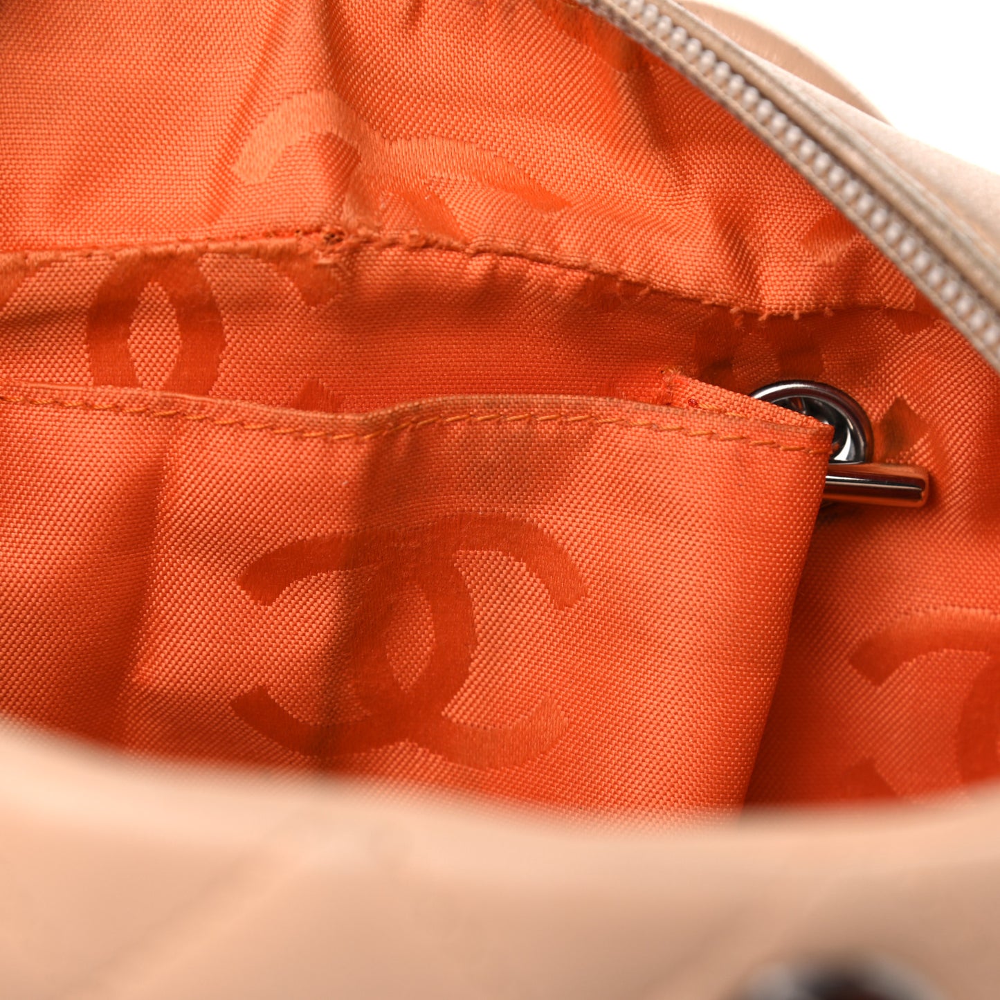 Calfskin Quilted Small Cambon Bowler Beige