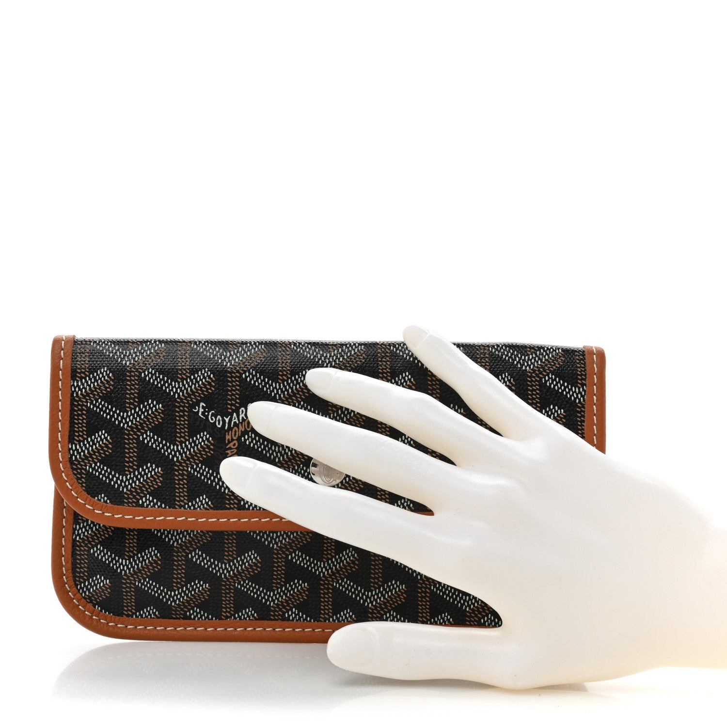 Goyard Goyardine Pouch Black Gold 2 of 9