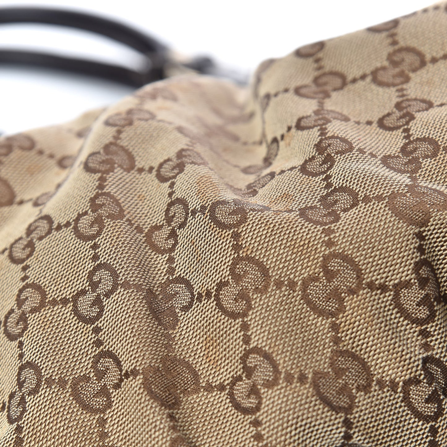 Monogram Studded Medium Pelham Tote Dark Brown