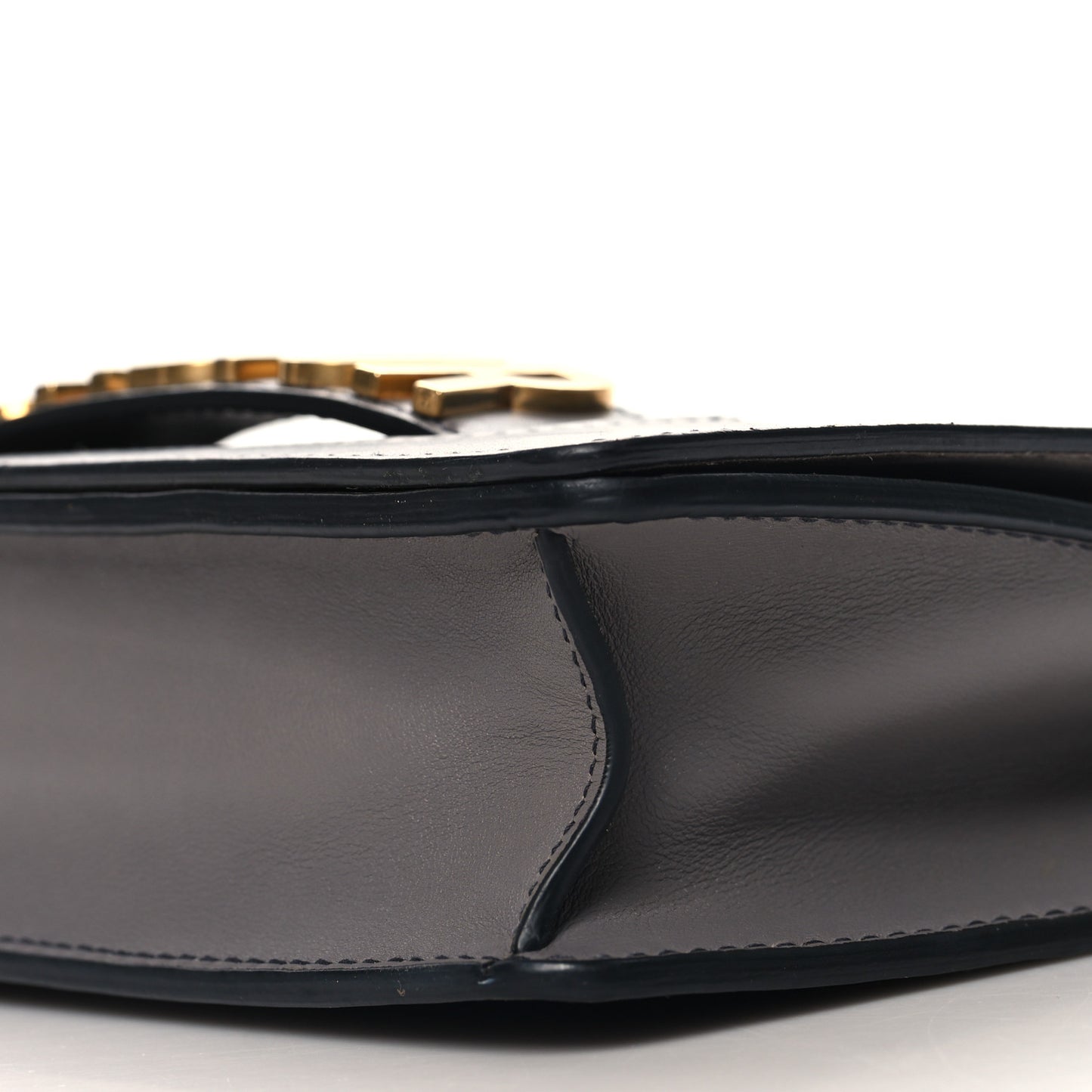 Calfskin Medium J'Adior Chain Flap Bag Iron Grey
