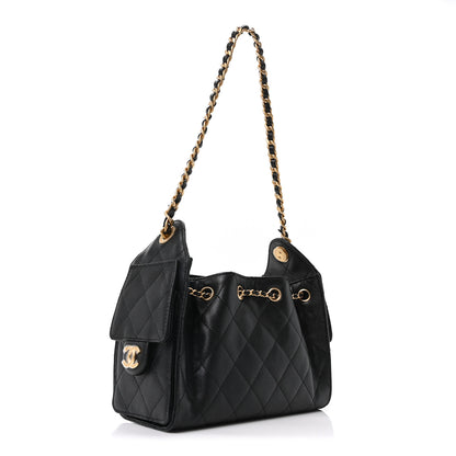 Chanel Caviar Quilted Mini Chanel 25 Handbag Black 3 of 11
