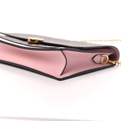 Louis Vuitton Monogram Flore Chain Wallet Rose Ballerine 7 of 10