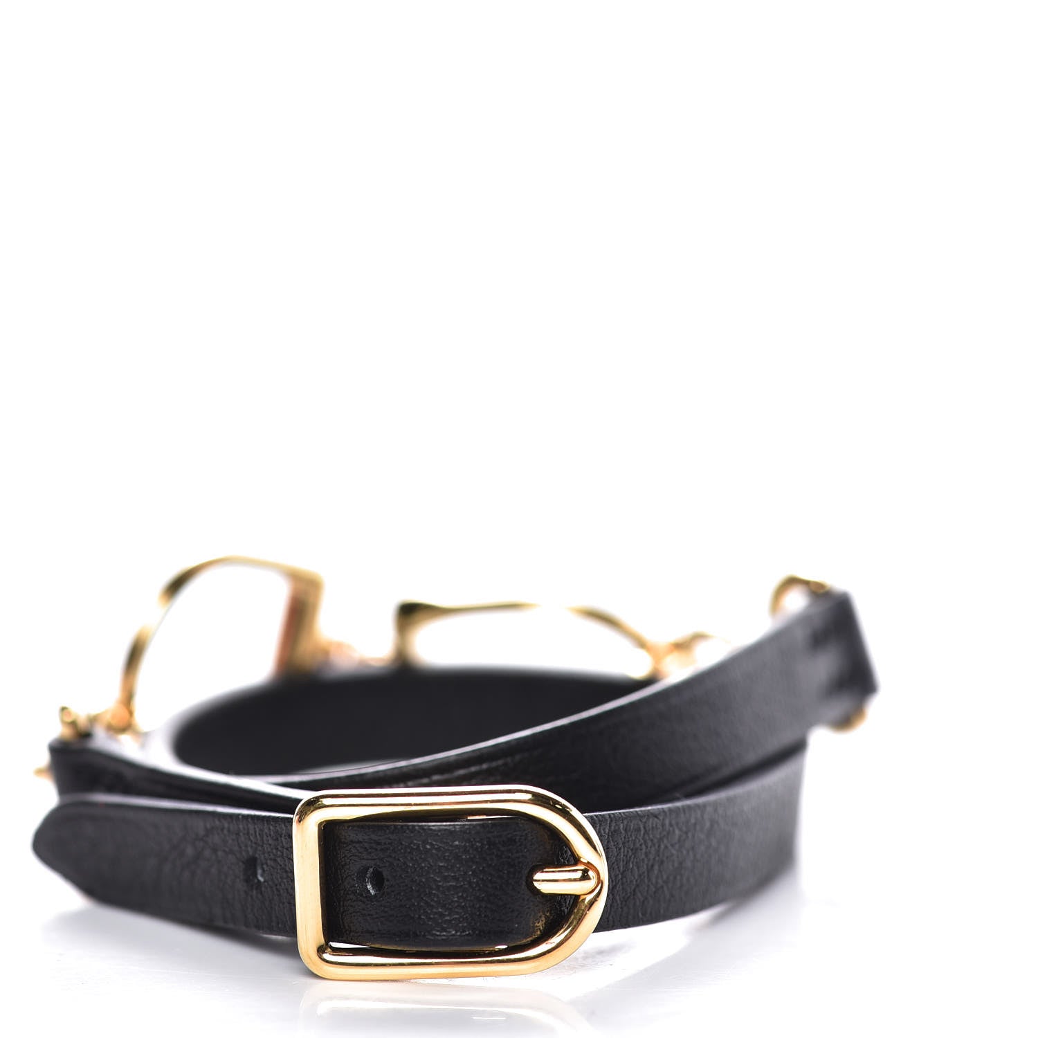 Hermes Swift Etrier Double Tour Bracelet T3 Black 3 of 6