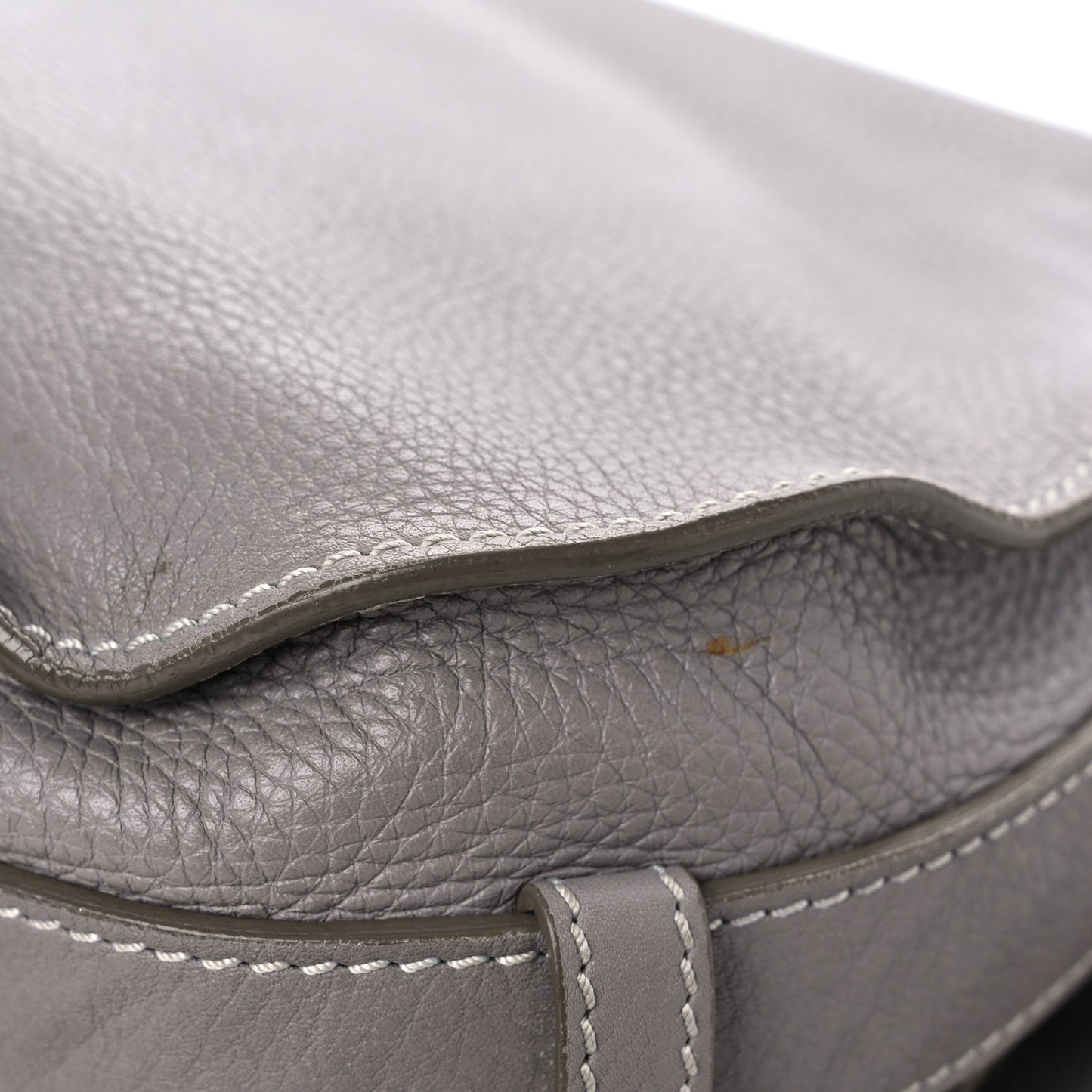 Calfskin Medium Marcie Round Crossbody Bag Cashmere Grey