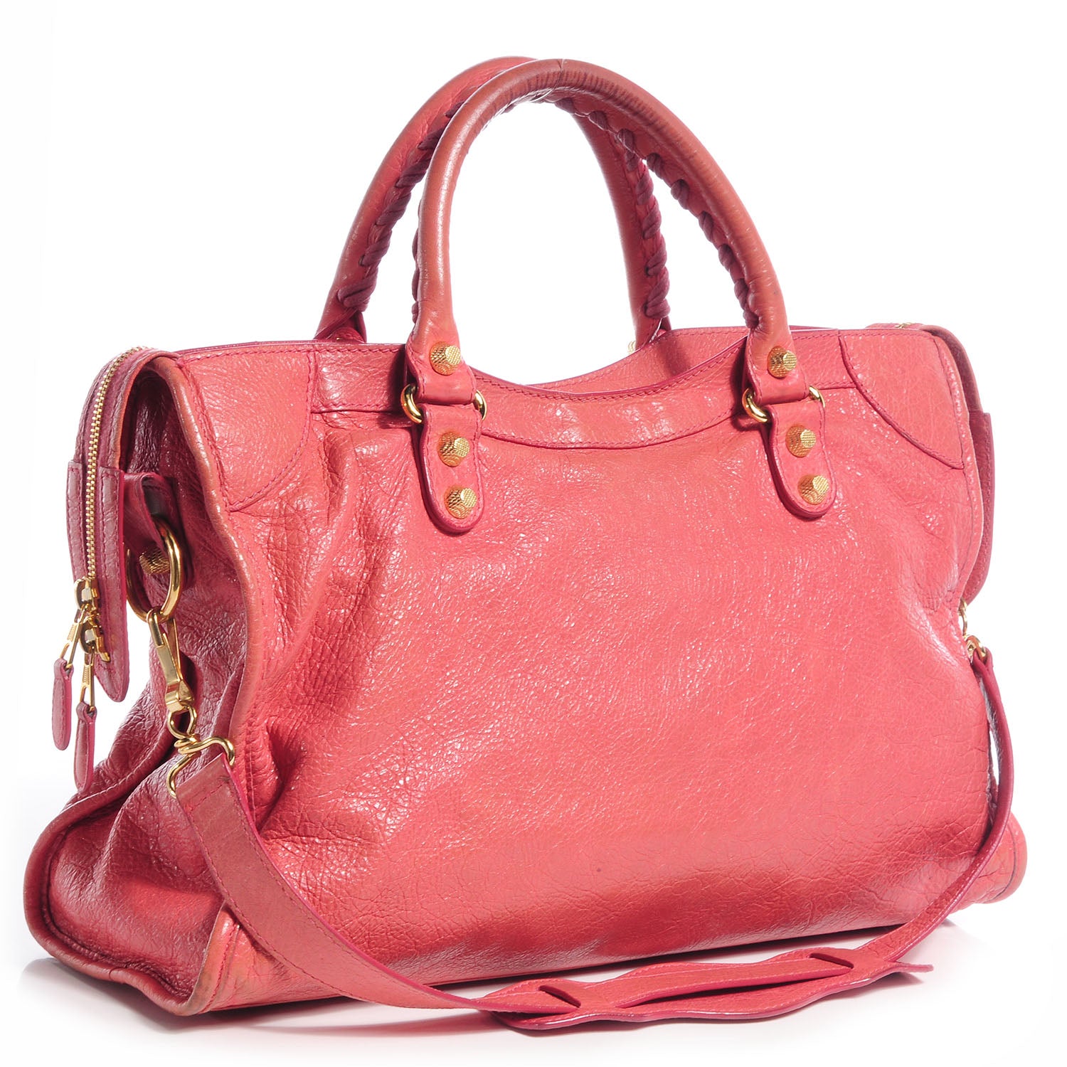 Balenciaga Agneau Giant 12 Gold Hardware City Rose Bombon Raspberry 3 of 11