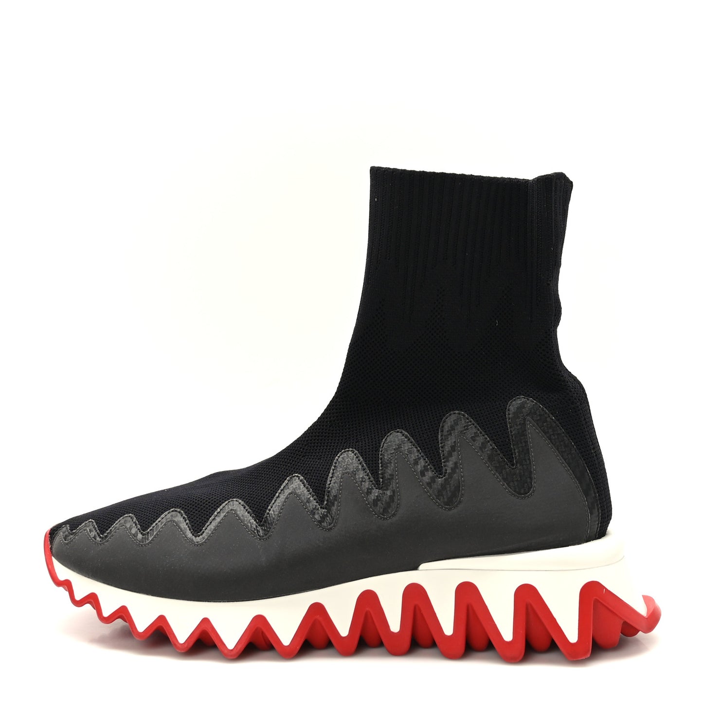 Knit Mesh Sharky Sock Sneakers 39 Black