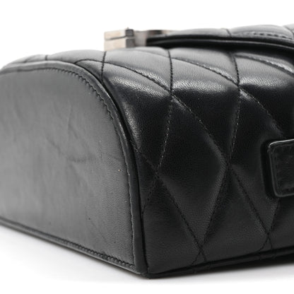Saint Laurent Lambskin Quilted Monogram June Box Bag  Black 11 of 11