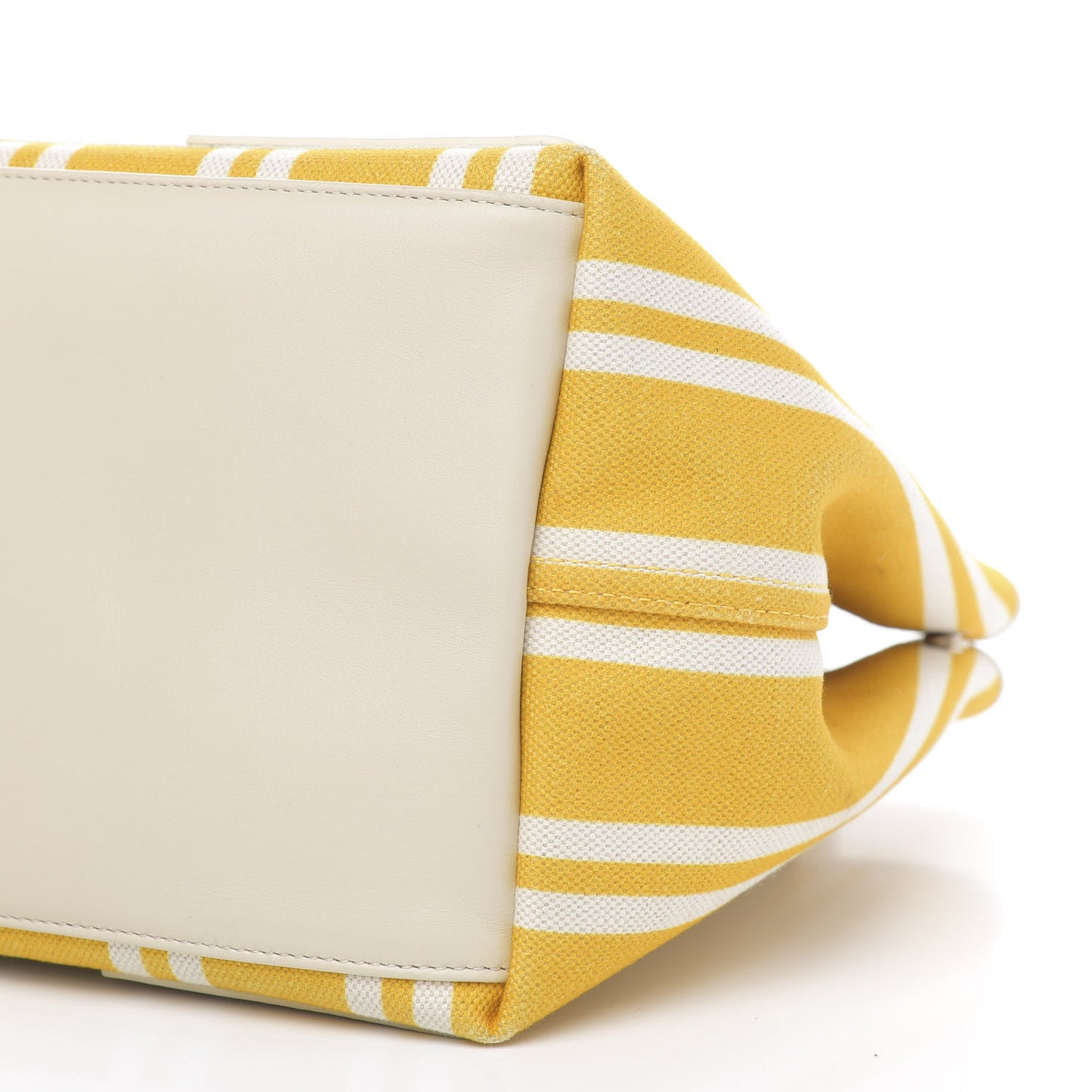 Canvas S Navy Cabas Yellow