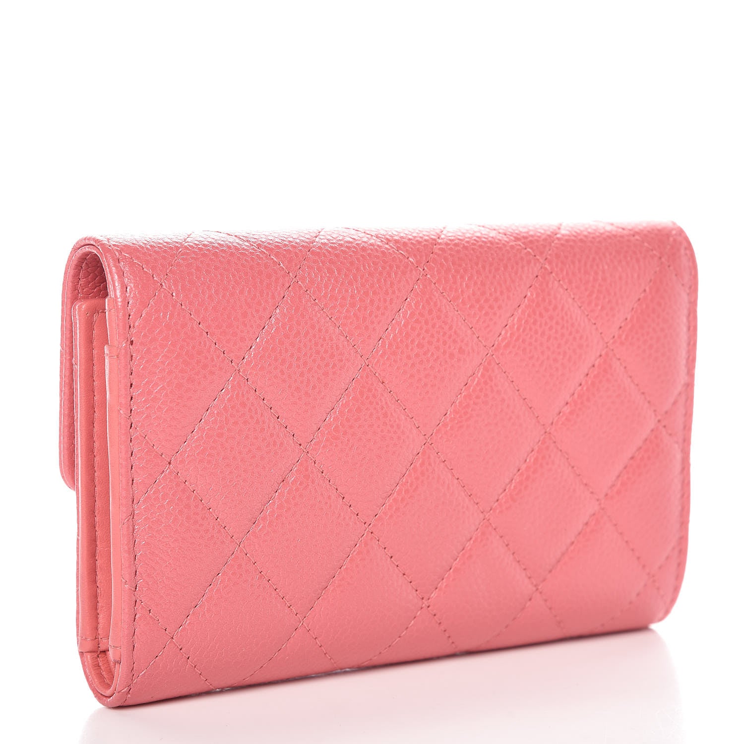 Chanel Caviar Quilted Medium Flap Wallet Pink 3 of 9