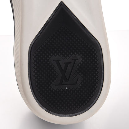 Louis Vuitton Canvas Victory Boats Slip On Sneakers 7 Pacific Blue 6 of 7