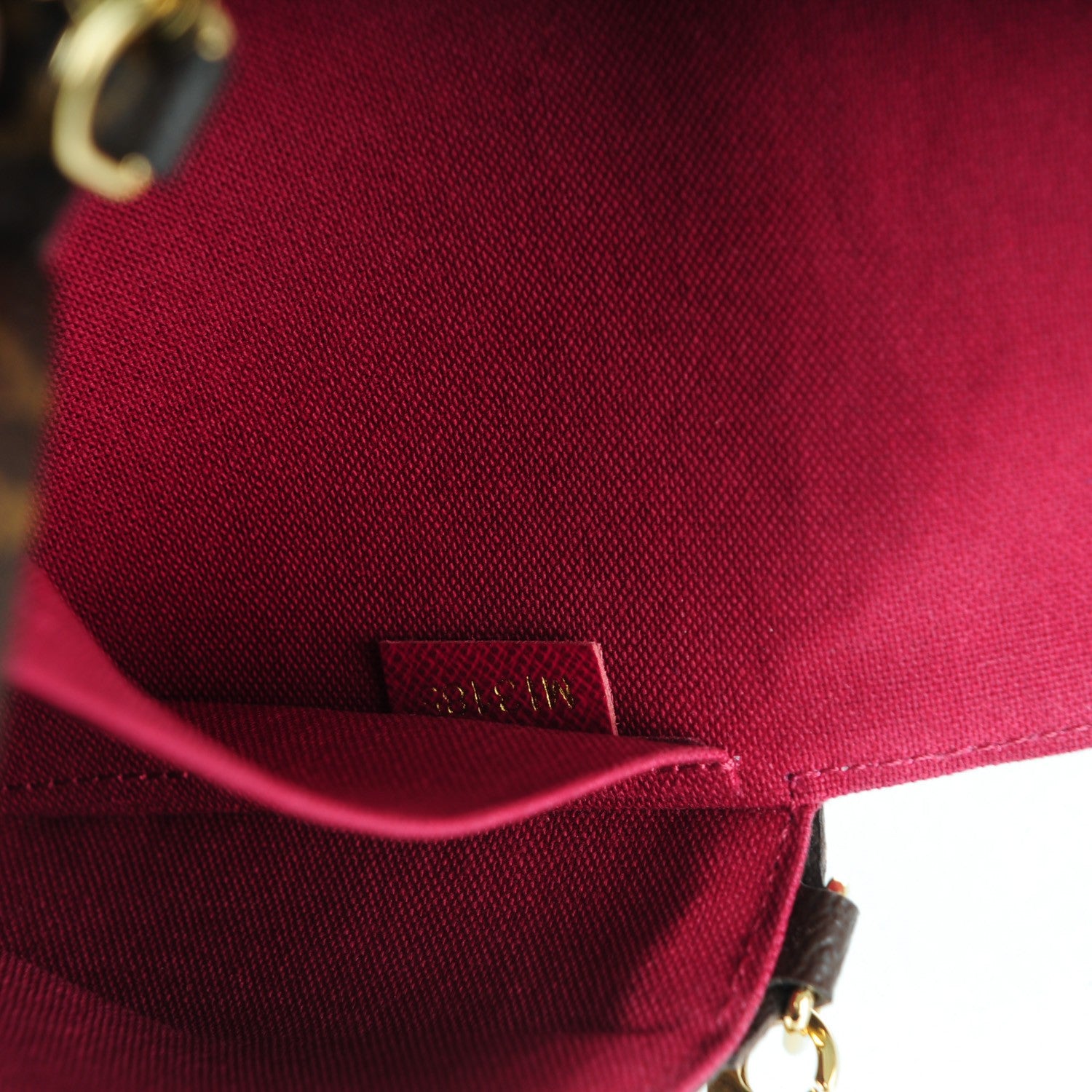 Louis Vuitton Monogram Pochette Felicie Chain Wallet Fuchsia 8 of 8