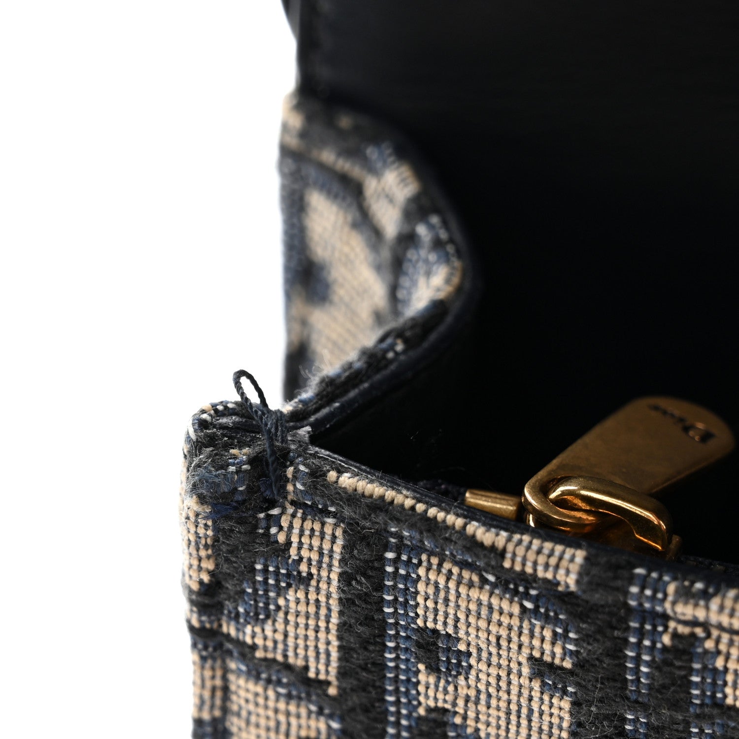 Christian Dior Oblique Saddle Belt Bag Blue 11 of 14
