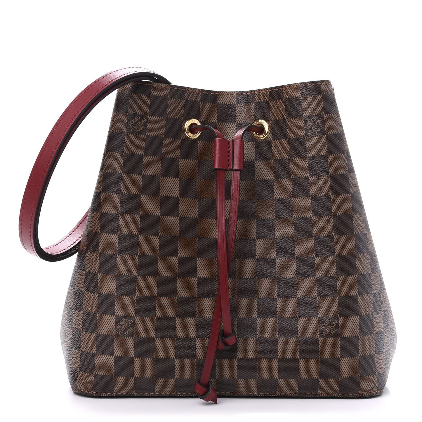 Damier Ebene Neonoe MM Cherry Berry