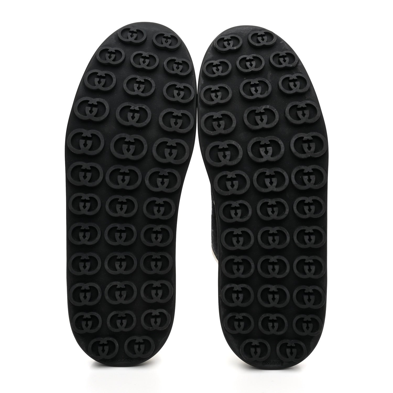 Gucci GG Monogram Mens 1977 Tennis Platform 52mm Sneakers 10.5 Black Mystic White 5 of 10