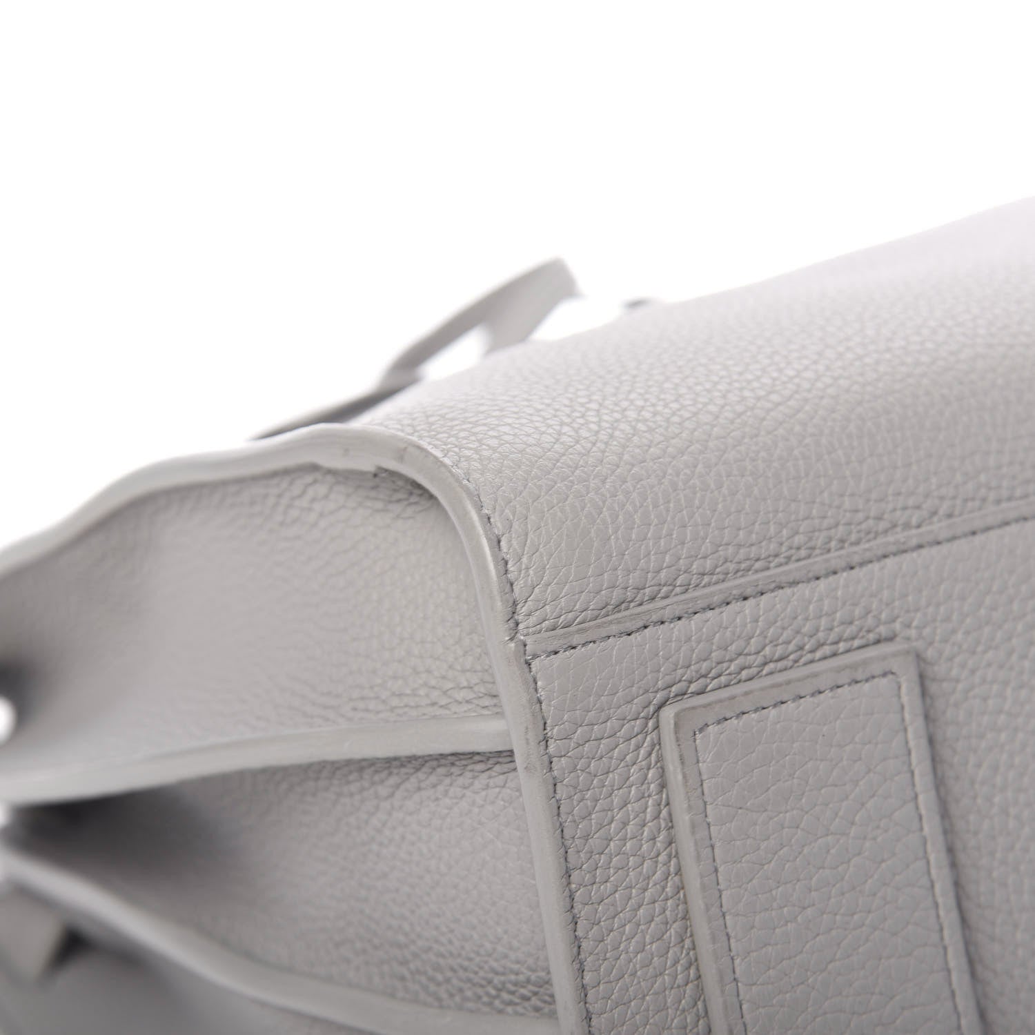 Saint Laurent Grained Calfskin Small Supple Sac De Jour Grey 8 of 13