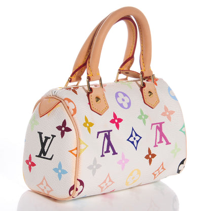 Louis Vuitton Monogram Multicolor Mini Sac HL Speedy White 3 of 7