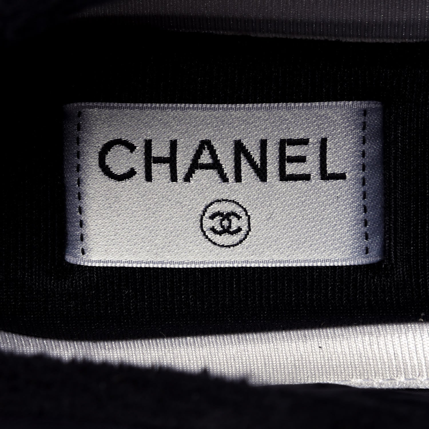 Chanel Nylon Calfskin Suede Calfskin CC Sneakers 38 Black 9 of 11