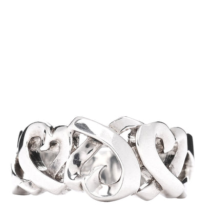 Tiffany Sterling Silver Paloma Picasso Loving Hearts Ring 49 5 1 of 5