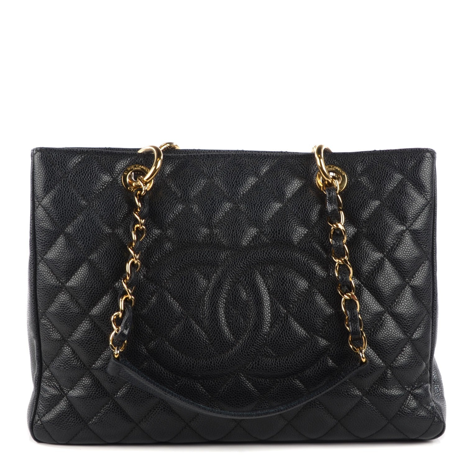 Chanel Caviar Quilted Grand Shopping Tote GST Black 1 of 7