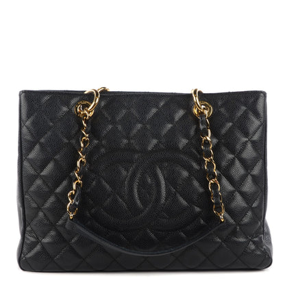Chanel Caviar Quilted Grand Shopping Tote GST Black 1 of 7