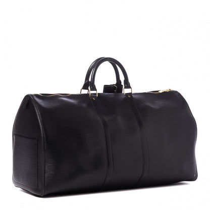 Louis Vuitton Epi Keepall 55 Black 2 of 10
