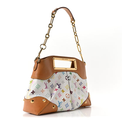 Louis Vuitton Monogram Multicolor Judy MM White 3 of 9