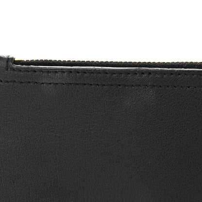 Saint Laurent Calfskin North-South Shopping Tote Pouch Black 7 of 7