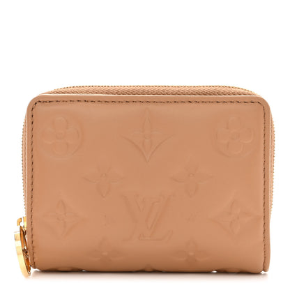 Louis Vuitton Lambskin Embossed Monogram Lou Coussin Wallet Camel 1 of 11