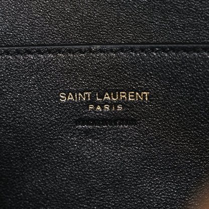 Saint Laurent Suede Large Cassandre Envelope Pouch Golden Leaf 6 of 7