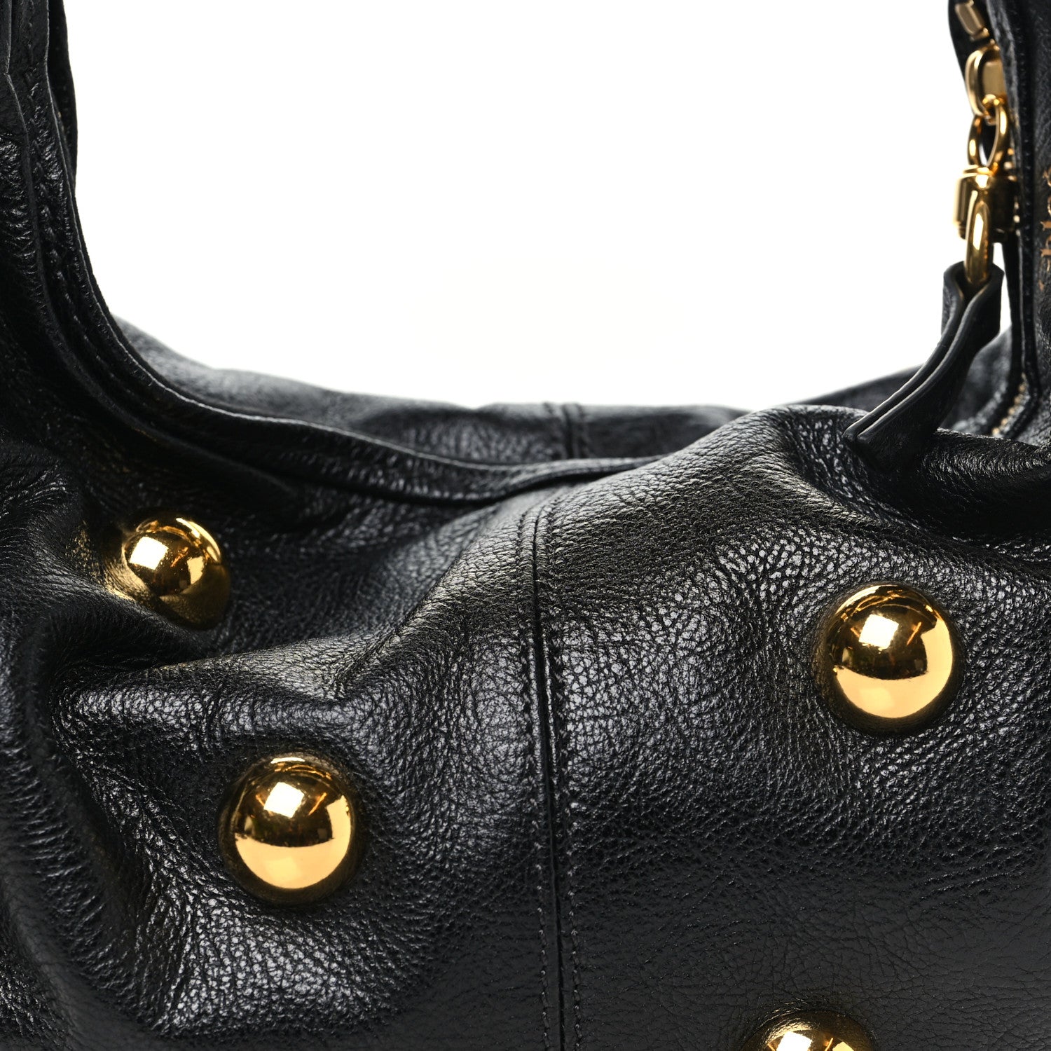 Chloe Calfskin Studded Small Bracelet Hobo Bag Black 6 of 8