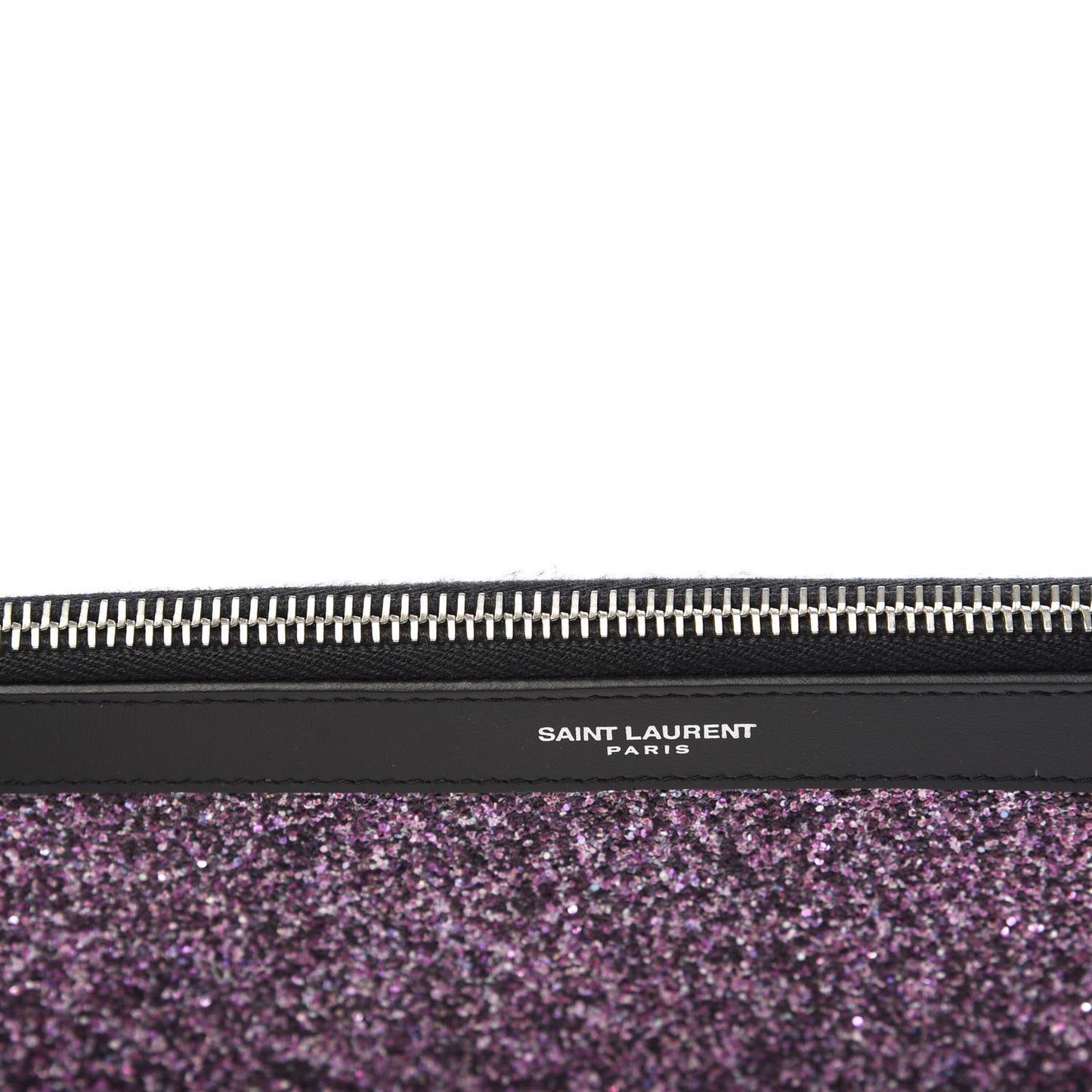 Calfskin Glitter Zipped Tablet Holder Purple