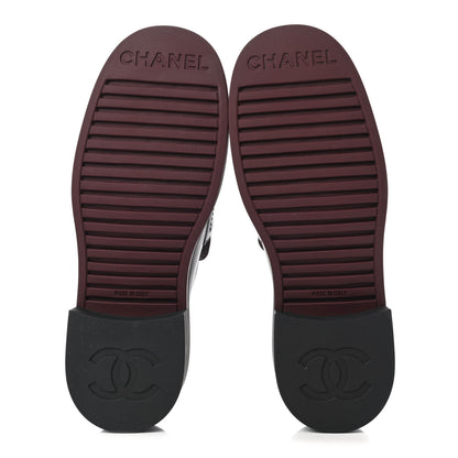 Chanel Lambskin Quilted CC Turnlock Loafers 37 Black 5 of 10