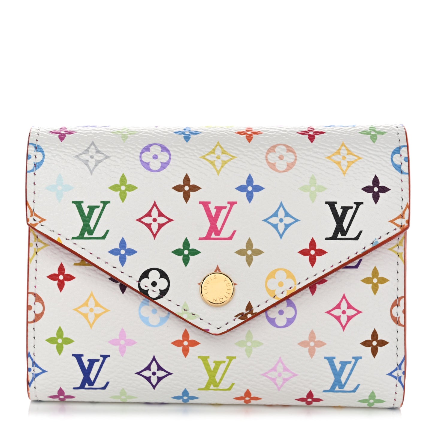 LV x TM Monogram Multicolor Victorine Wallet White