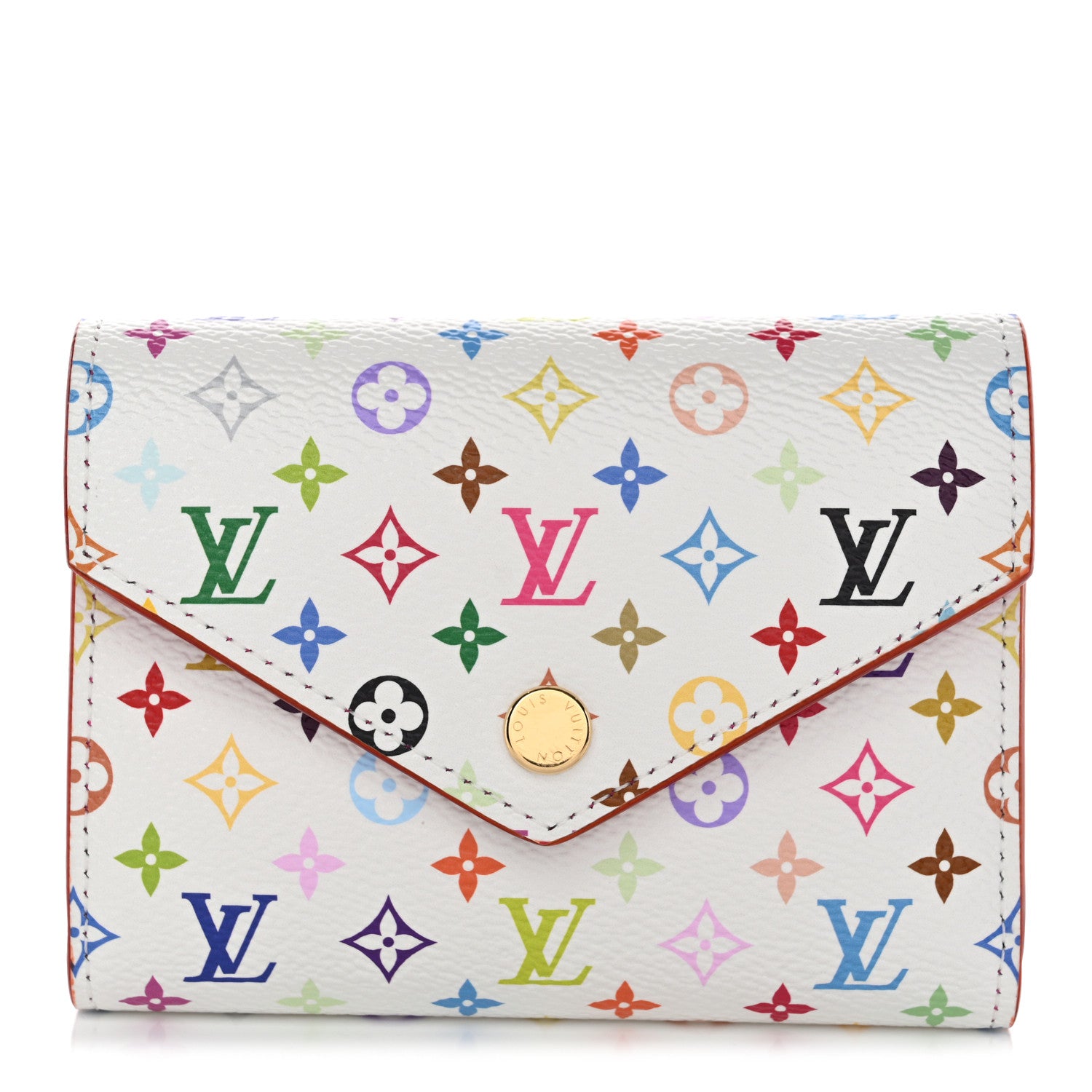 Louis Vuitton LV x TM Monogram Multicolor Victorine Wallet White 1 of 8